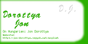 dorottya jon business card